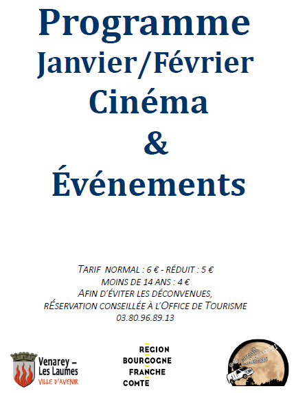 Programme Janvier/Février Cinéma & Événements