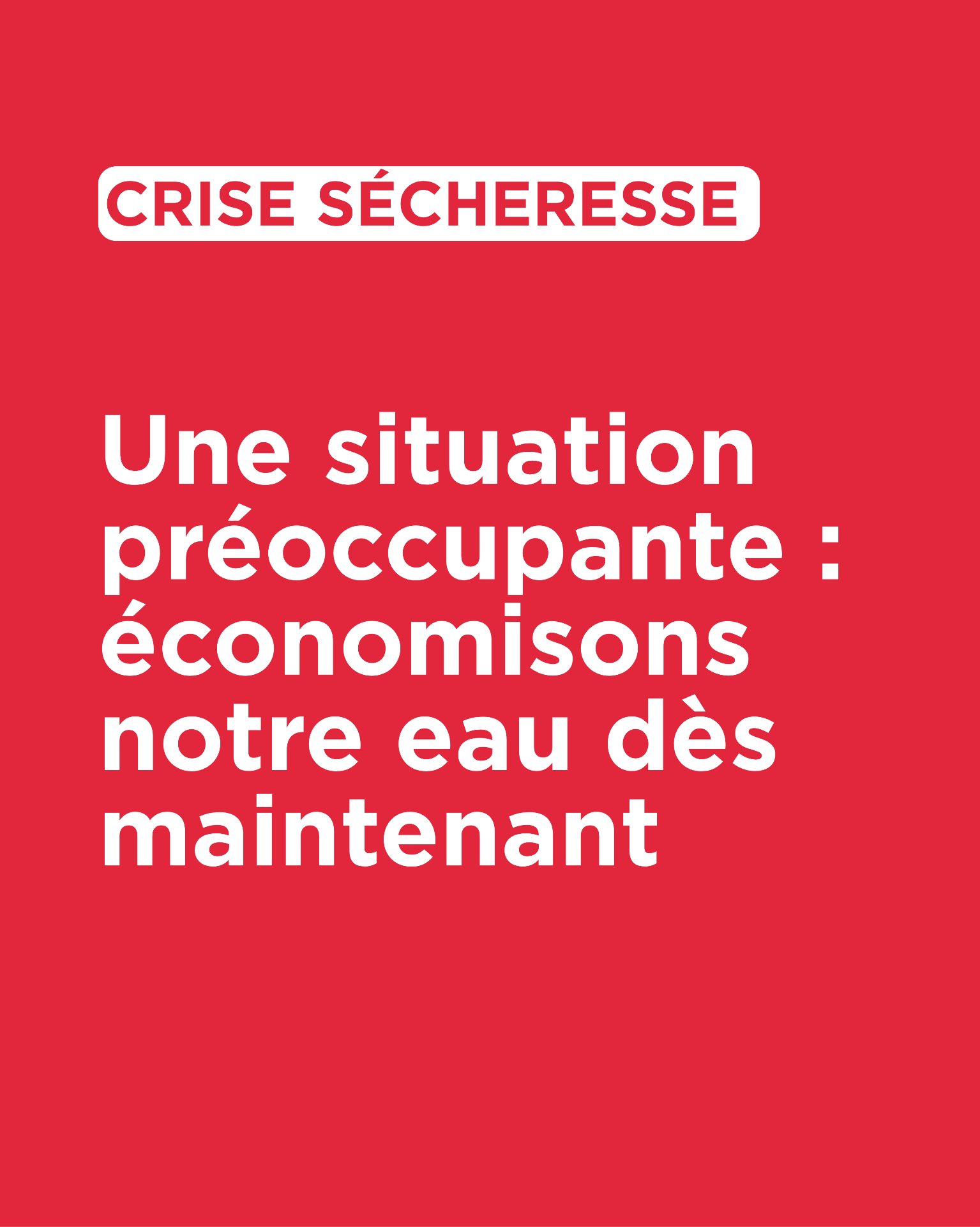 Restriction d'eau
